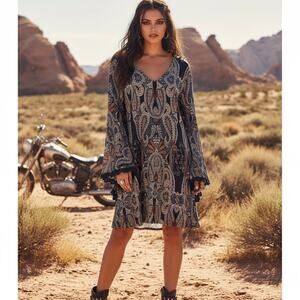 MSK Paisley Print Dress — Size Large